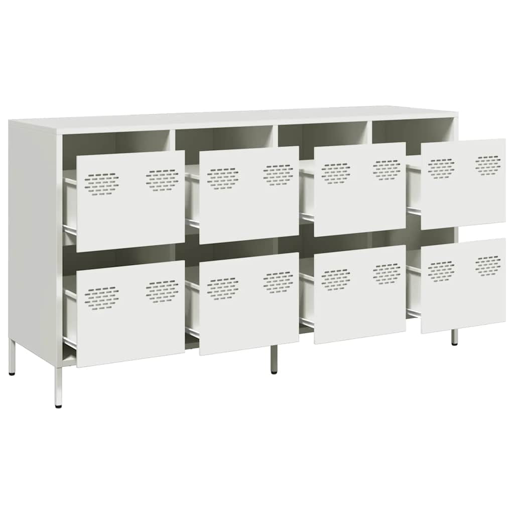Sideboard White 135x39x73.5 cm Cold-rolled Steel