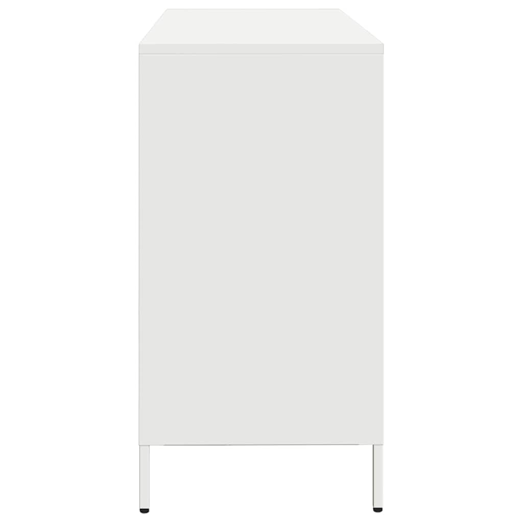 Sideboard White 135x39x73.5 cm Cold-rolled Steel