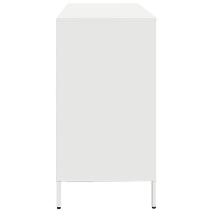 Sideboard White 135x39x73,5 cm Cold-rolled Steel