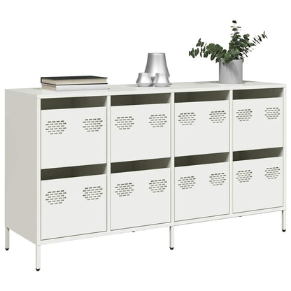 Sideboard White 135x39x73.5 cm Cold-rolled Steel