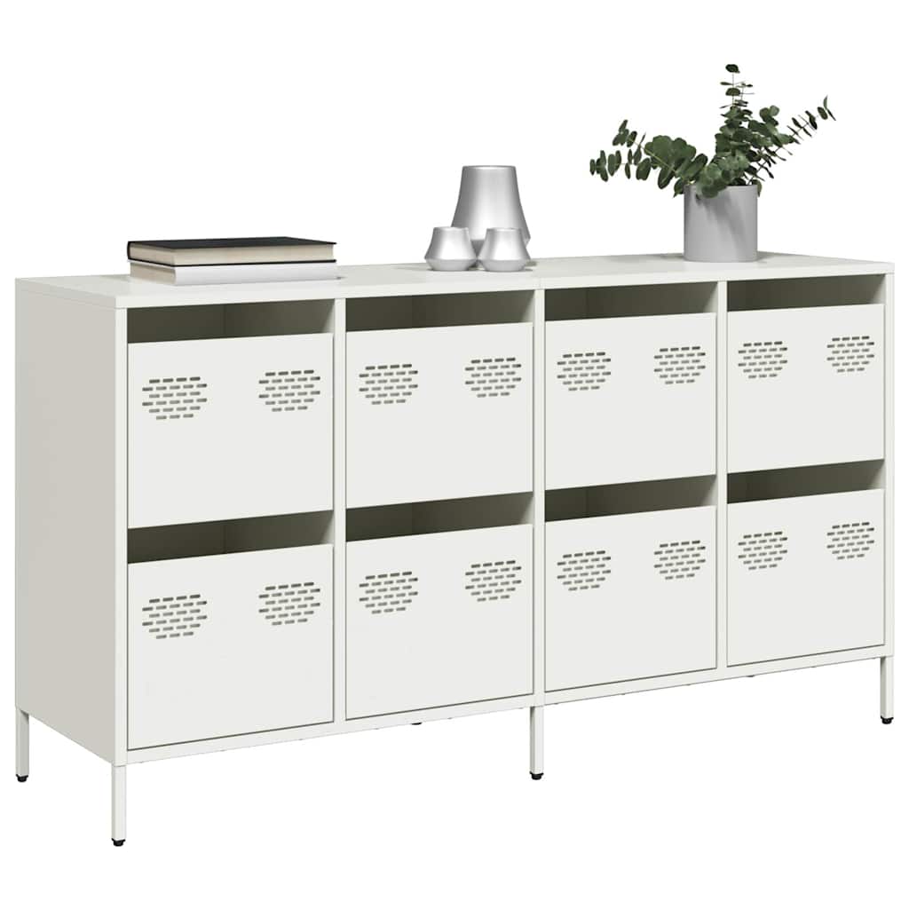 Sideboard White 135x39x73,5 cm Cold-rolled Steel