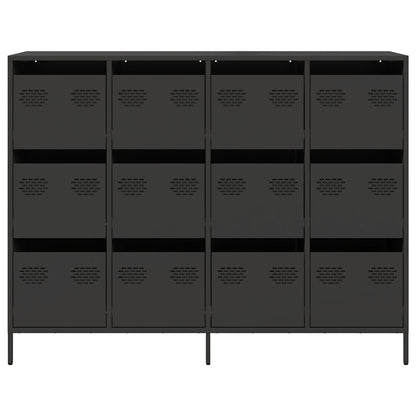 Sideboard Black 135x39x103.5 cm Cold-rolled Steel