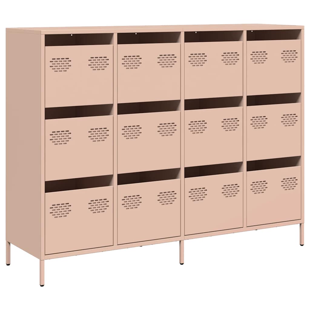 Sideboard Pink 135x39x103,5 cm Cold-rolled Steel