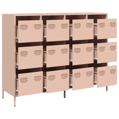 Sideboard Pink 135x39x103,5 cm Cold-rolled Steel