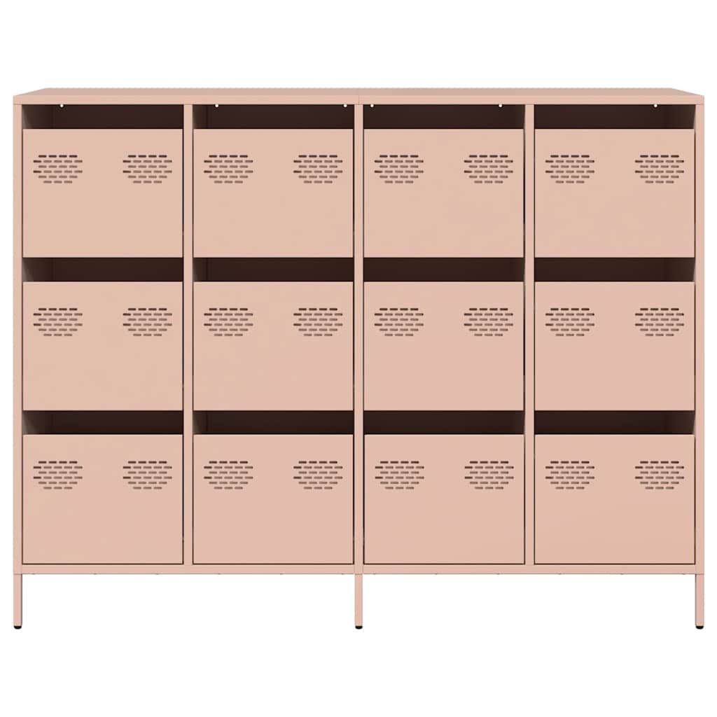 Sideboard Pink 135x39x103,5 cm Cold-rolled Steel