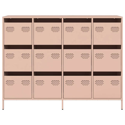 Sideboard Pink 135x39x103,5 cm Cold-rolled Steel