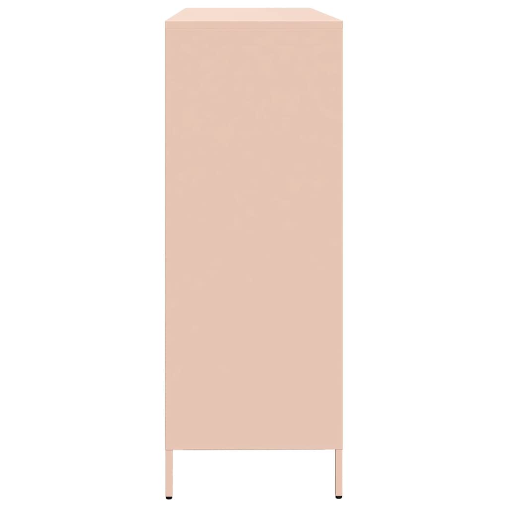 Sideboard Pink 135x39x103,5 cm Cold-rolled Steel