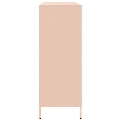 Sideboard Pink 135x39x103,5 cm Cold-rolled Steel