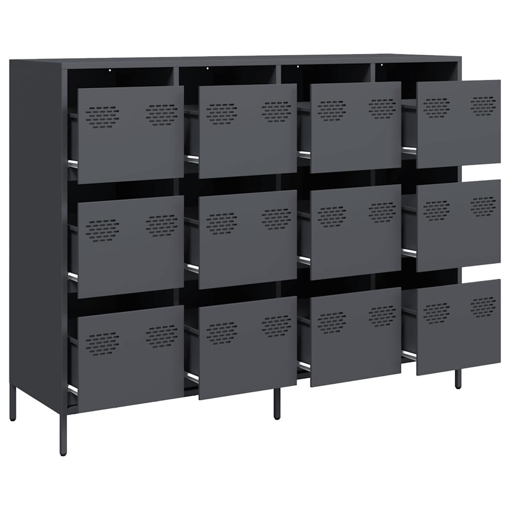 Sideboard Anthracite 135x39x103,5 cm Cold-rolled Steel