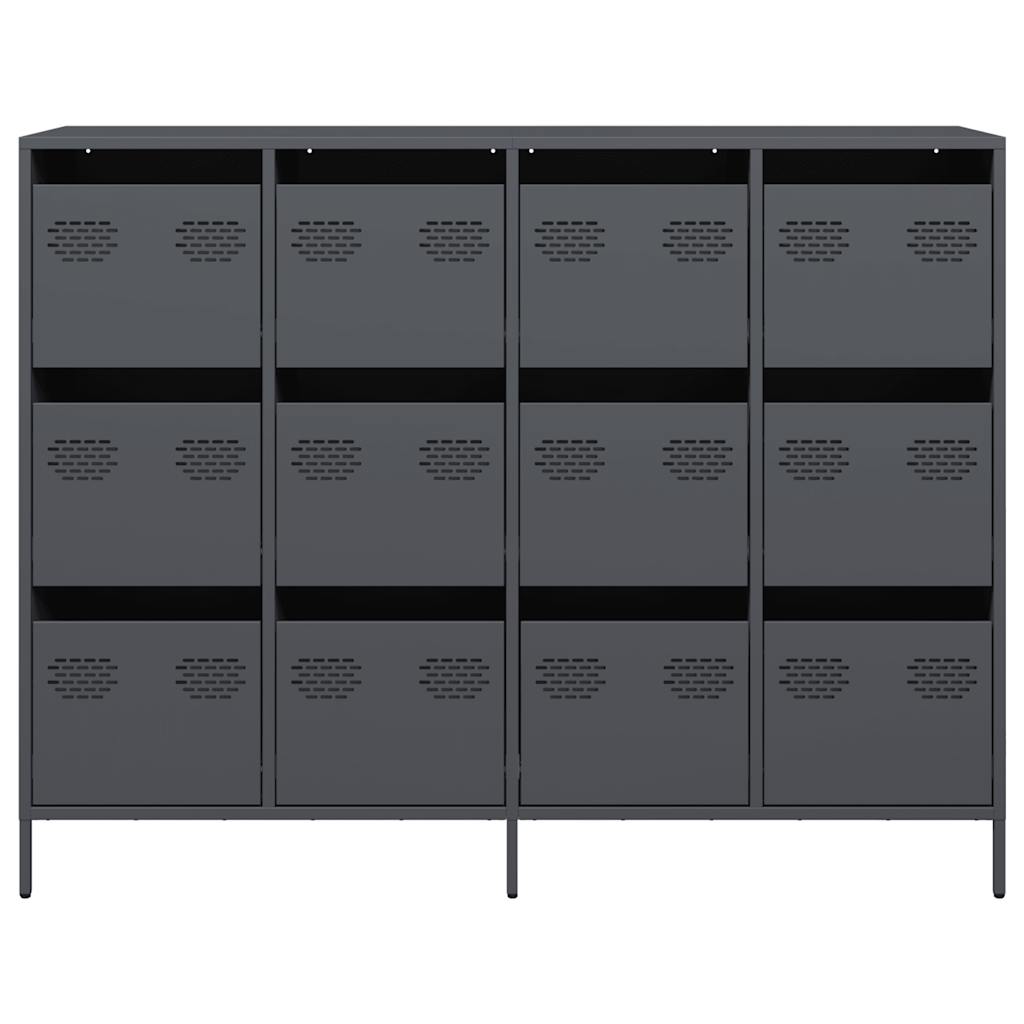Sideboard Anthracite 135x39x103,5 cm Cold-rolled Steel