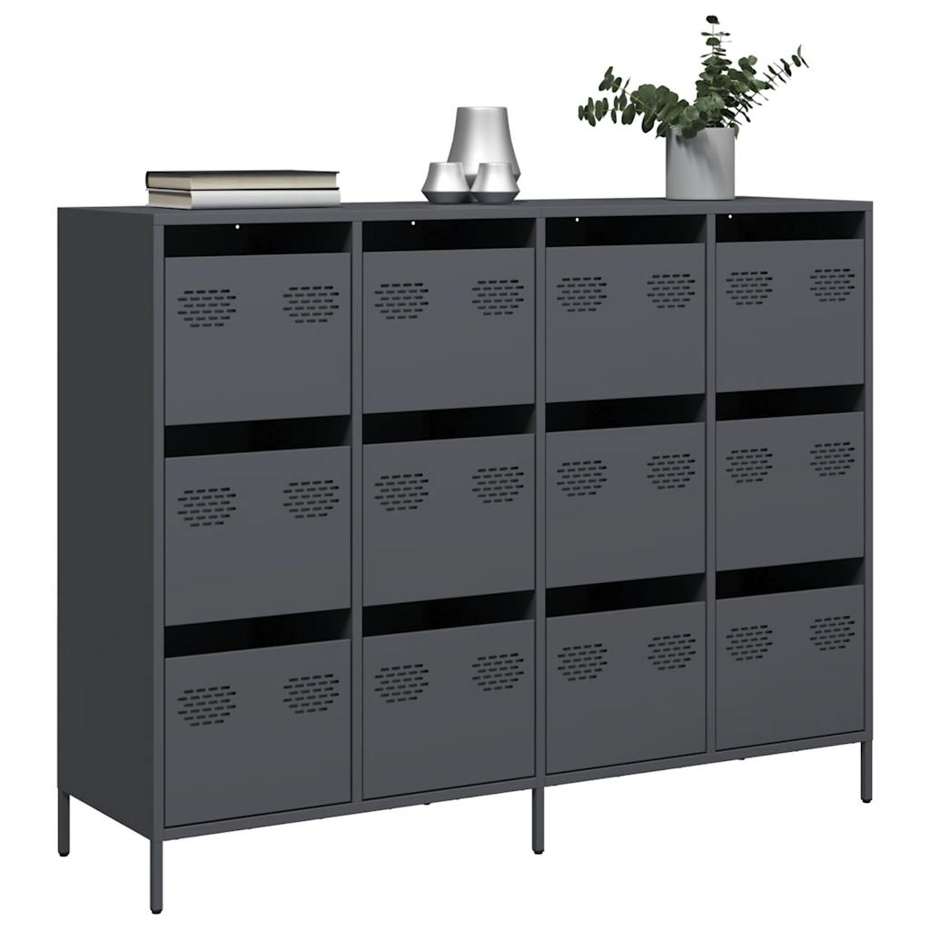 Sideboard Anthracite 135x39x103,5 cm Cold-rolled Steel