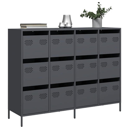 Sideboard Anthracite 135x39x103,5 cm Cold-rolled Steel