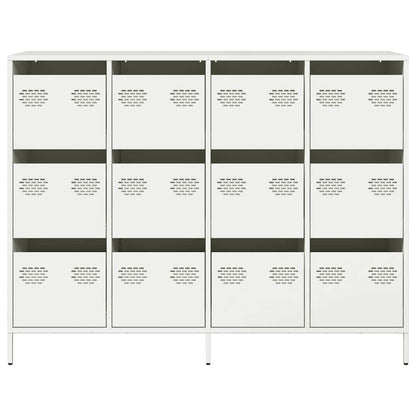 Sideboard White 135x39x103.5 cm Cold-rolled Steel