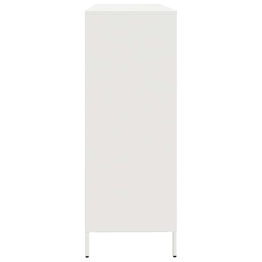 Sideboard White 135x39x103,5 cm Cold-rolled Steel