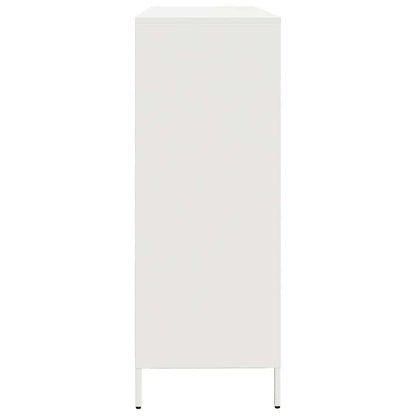 Sideboard White 135x39x103,5 cm Cold-rolled Steel