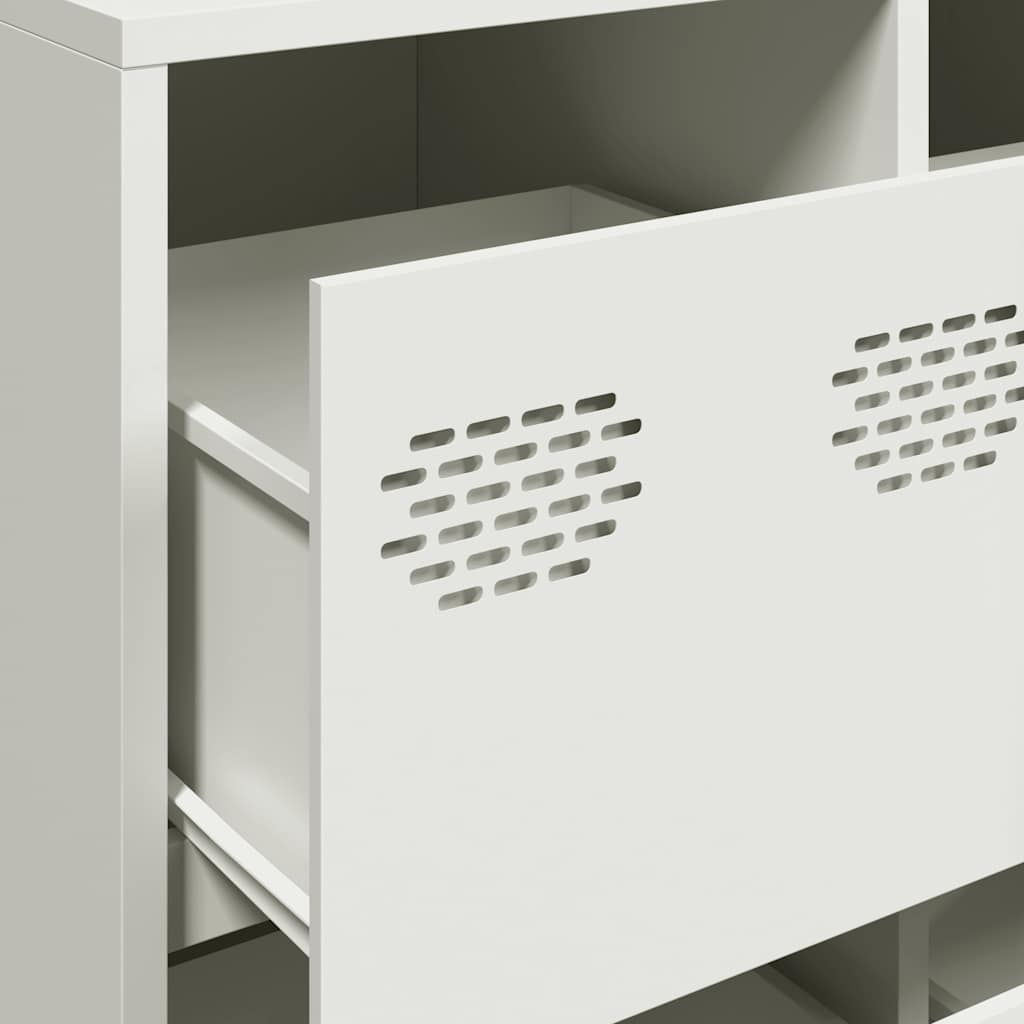 Sideboard White 135x39x103,5 cm Cold-rolled Steel