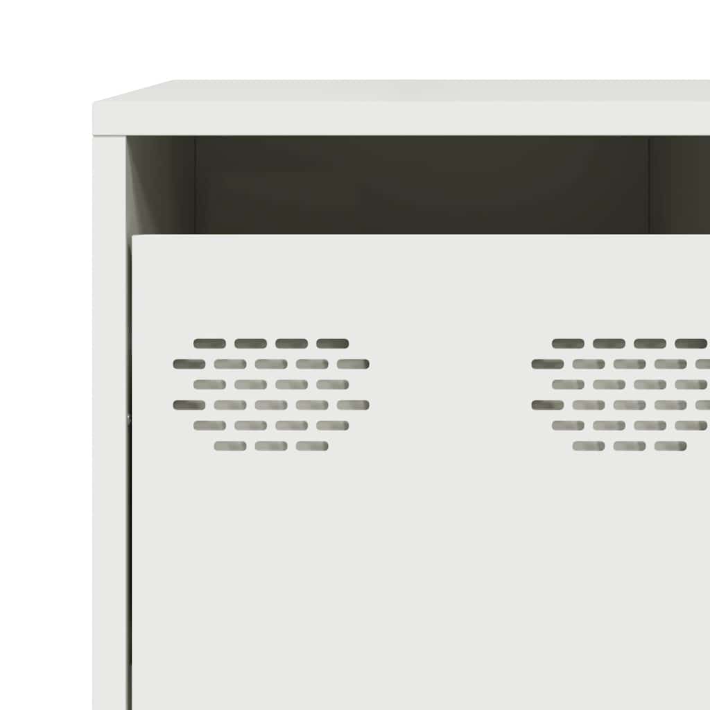 Sideboard White 135x39x103,5 cm Cold-rolled Steel