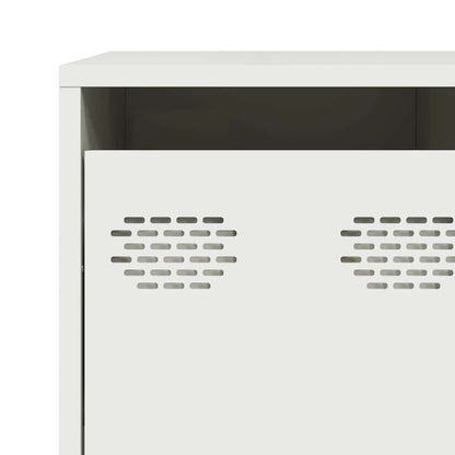 Sideboard White 135x39x103,5 cm Cold-rolled Steel