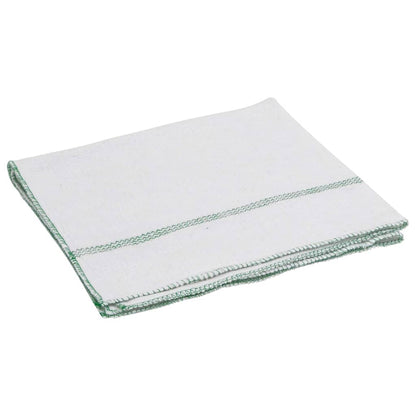 Cleaning Cloths 50 pcs White with Green Stripes 50x60 cm