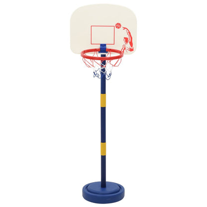Basketball Stand with Ball and Pump Adjustable Height 90/121 cm