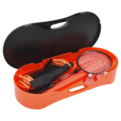 Badminton Set with 2 Rackets, Net & Storage Case 292x30x152 cm