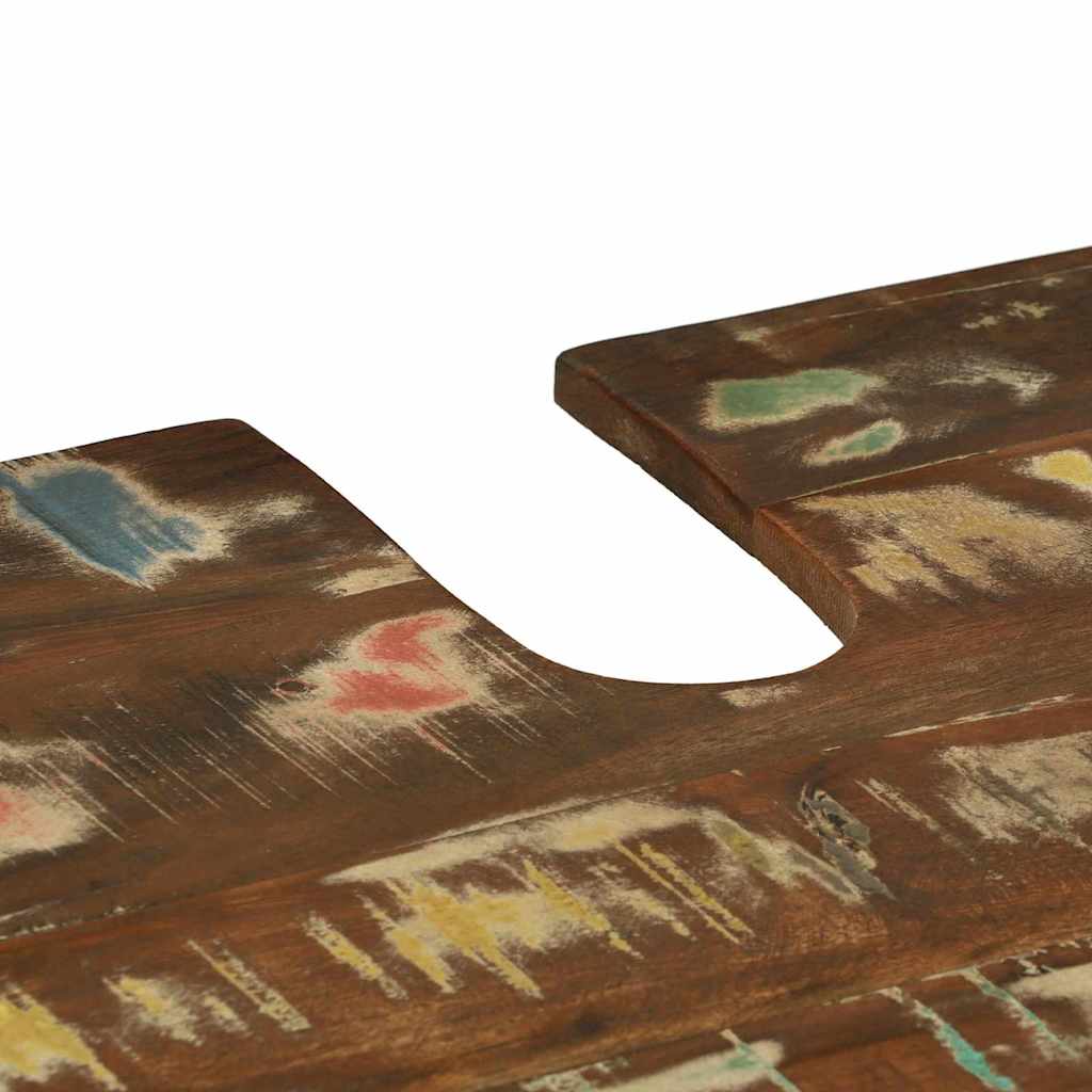 Bathroom Furniture Set with Drawer 2 pcs Solid Reclaim Wood