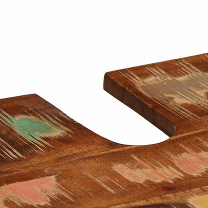 Bathroom Furniture Set with Drawer 2 pcs Solid Reclaim Wood