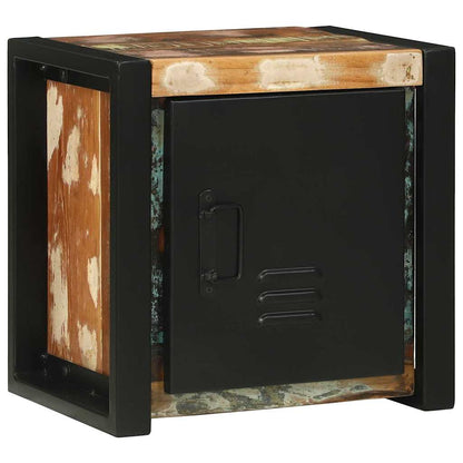 Bathroom Furniture Set with Drawer 4 pcs Solid Reclaim Wood