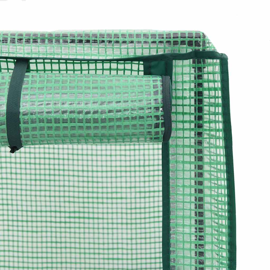 Raised Bed with Cover and Wheels Rattan Look 80x50x182 cm