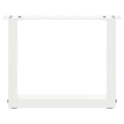 Coffee Table Legs U-Shaped 2 pcs White 30x(30-31) cm Steel