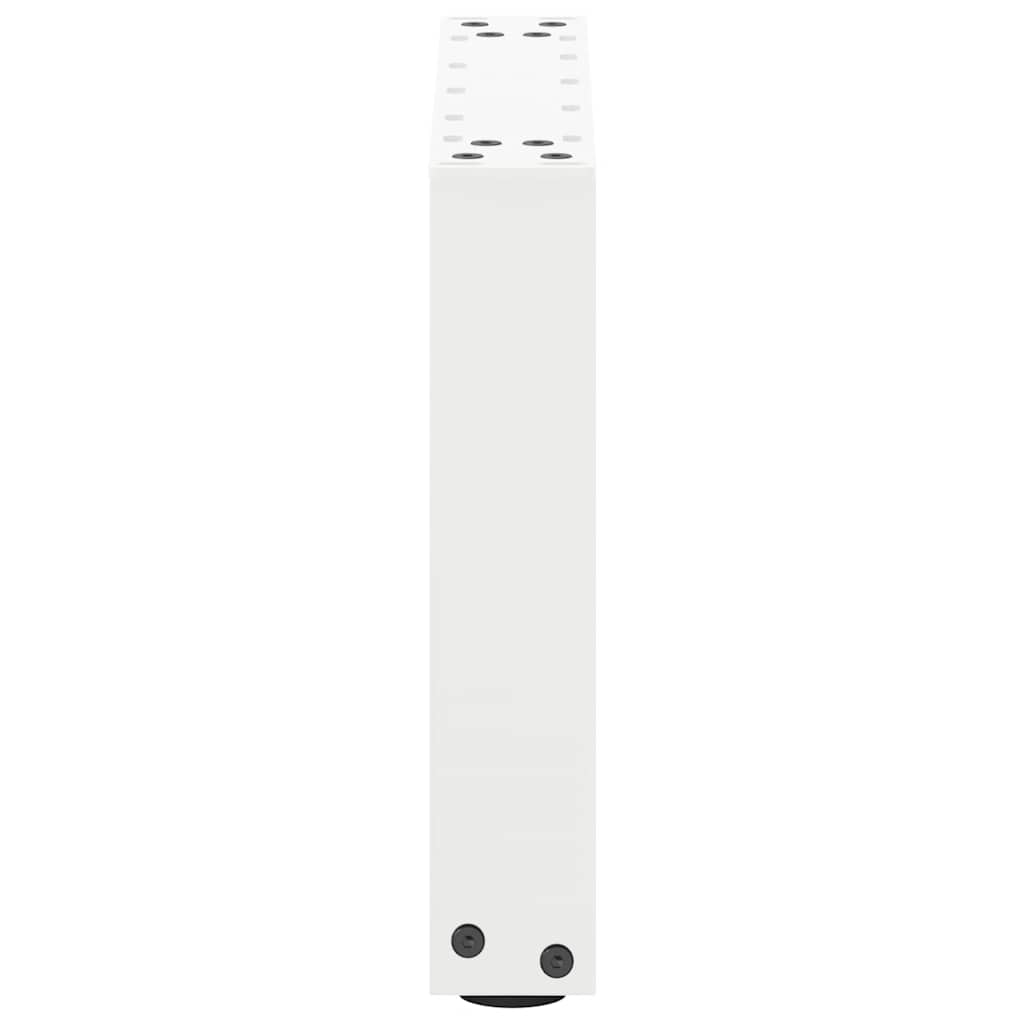 Coffee Table Legs U-Shaped 2 pcs White 30x(30-31) cm Steel