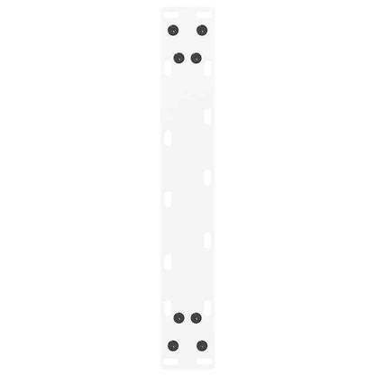 Coffee Table Legs U-Shaped 2 pcs White 30x(30-31) cm Steel