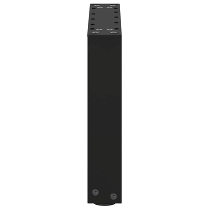 Coffee Table Legs U-Shaped 2 pcs Black 40x(30-31) cm Steel