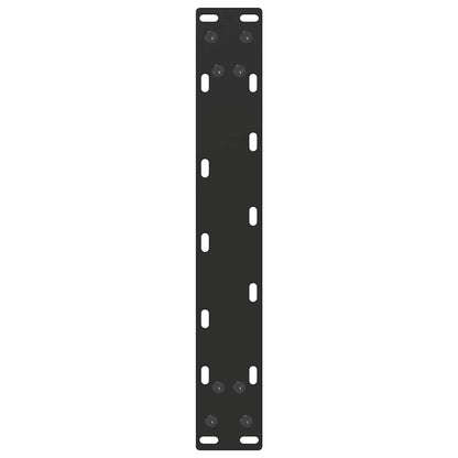 Coffee Table Legs U-Shaped 2 pcs Black 40x(30-31) cm Steel