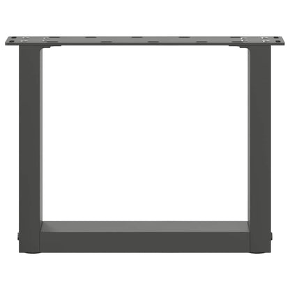Coffee Table Legs U-Shaped 2 pcs Anthracite 40x(30-31) cm Steel