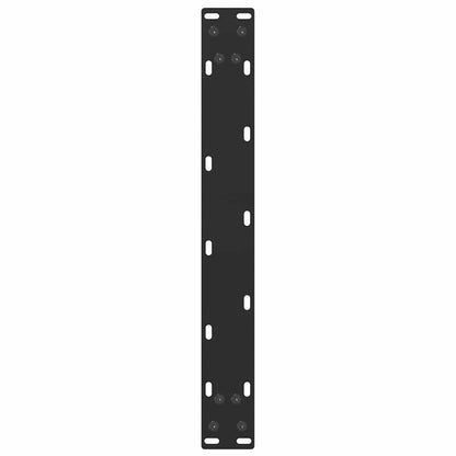 Coffee Table Legs U-Shaped 2 pcs Black 50x(30-31) cm Steel