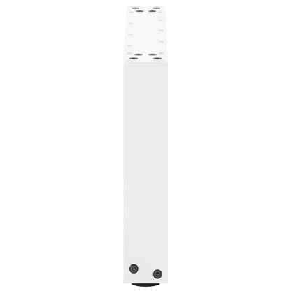 Coffee Table Legs U-Shaped 2 pcs White 50x(30-31) cm Steel