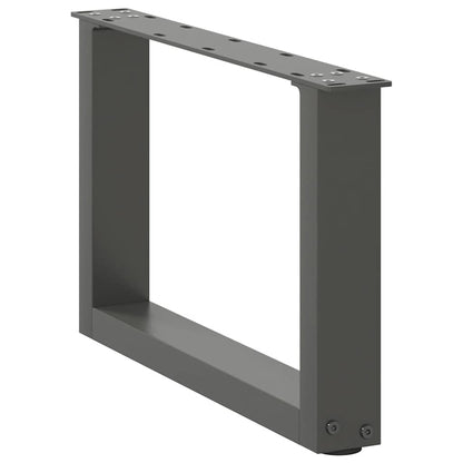 Coffee Table Legs U-Shaped 2 pcs Anthracite 50x(30-31) cm Steel