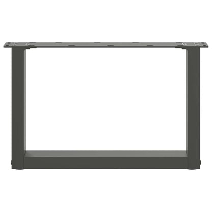 Coffee Table Legs U-Shaped 2 pcs Anthracite 50x(30-31) cm Steel