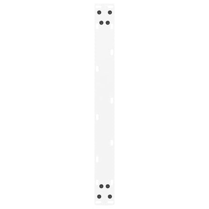 Coffee Table Legs U-Shaped 2 pcs White 60x(30-31) cm Steel