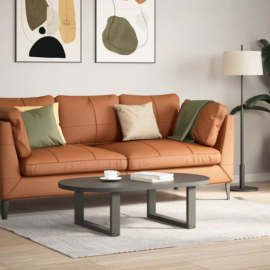 Coffee Table Legs U-Shaped 2 pcs Anthracite 60x(30-31) cm Steel
