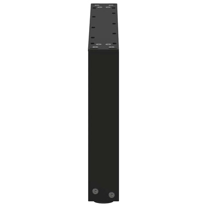 Coffee Table Legs U-Shaped 2 pcs Black 70x(30-31) cm Steel