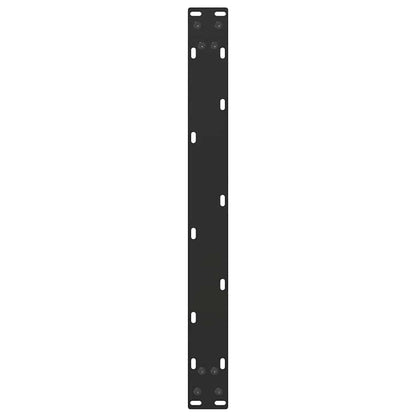 Coffee Table Legs U-Shaped 2 pcs Black 70x(30-31) cm Steel