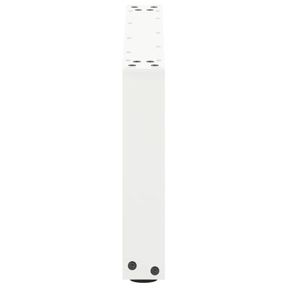 Coffee Table Legs U-Shaped 2 pcs White 70x(30-31) cm Steel