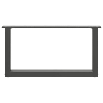 Coffee Table Legs U-Shaped 2 pcs Anthracite 70x(30-31) cm Steel