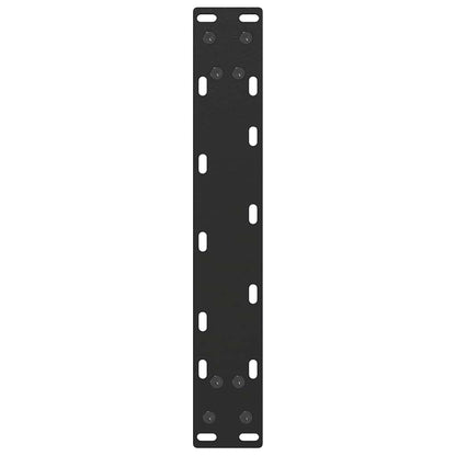Coffee Table Legs U-Shaped 2 pcs Black 28x(42-43) cm Steel
