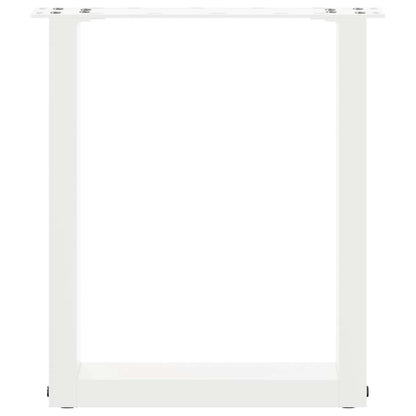 Coffee Table Legs U-Shaped 2 pcs White 28x(42-43) cm Steel