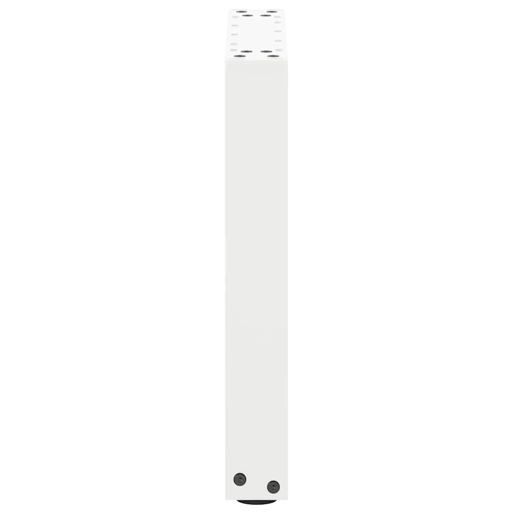 Coffee Table Legs U-Shaped 2 pcs White 38x(42-43) cm Steel