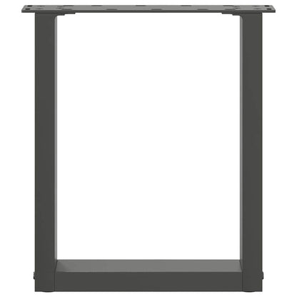Coffee Table Legs U-Shaped 2 pcs Anthracite 38x(42-43) cm Steel