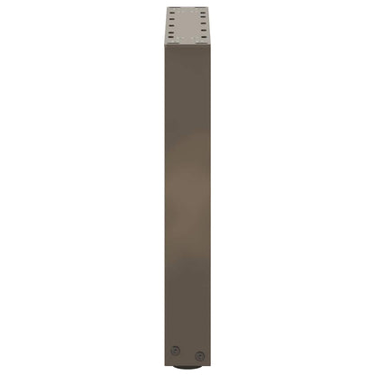 Coffee Table Legs U-Shaped 2 pcs Natural Steel 38x(42-43) cm Steel